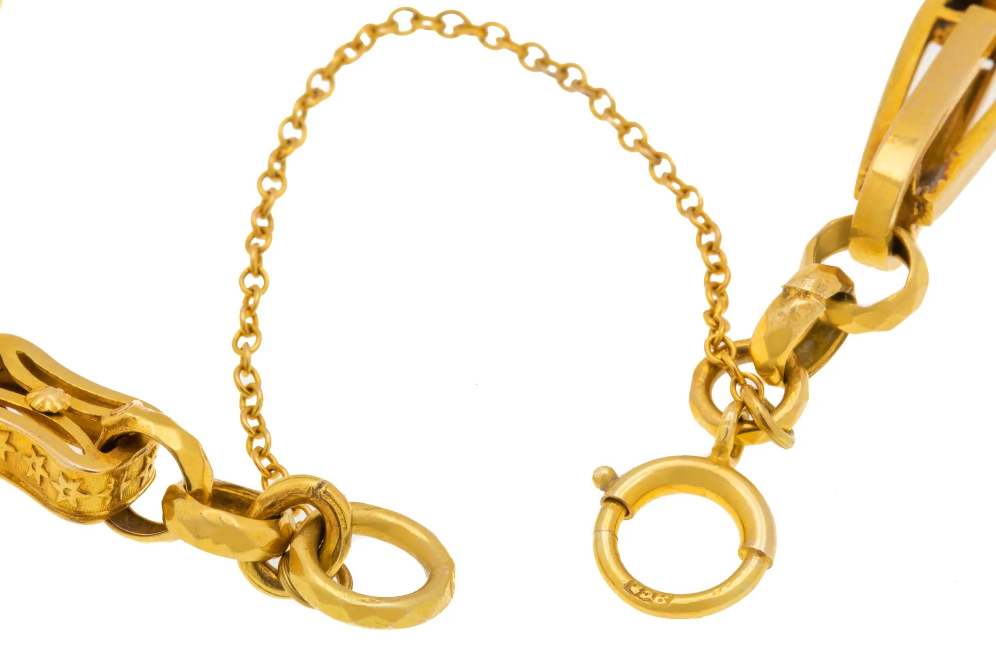 Antique 9ct Gold Fancy Bracelet