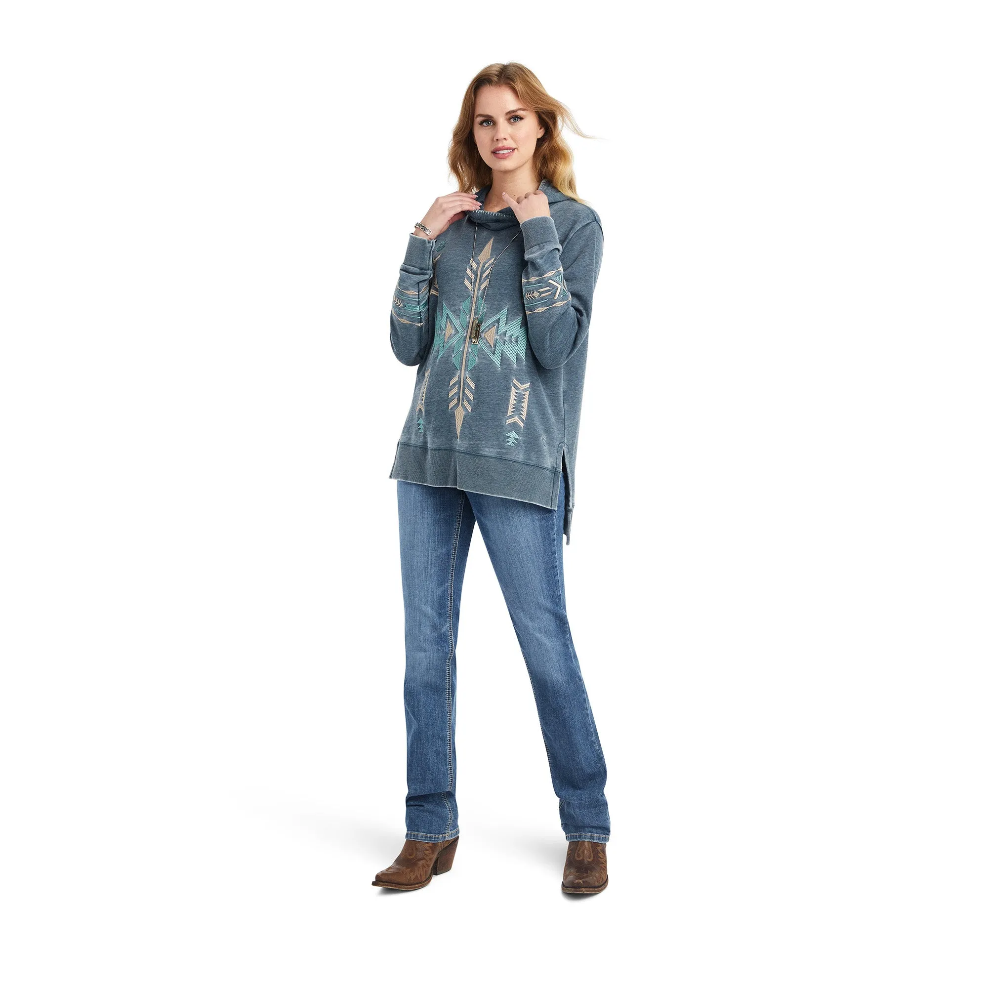 Ariat® Ladies Alo Vera Midnight Navy Hoodie 10042312