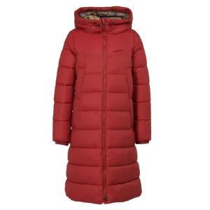 Barbour Ladies Buckton Quilt Jacket - Dark Red/Dress