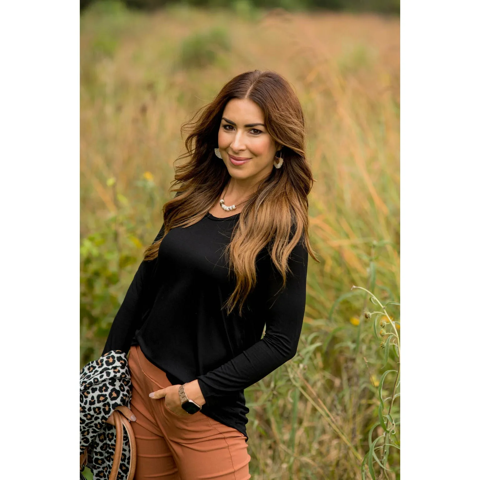 Betsey's Long Sleeve Basic Tee