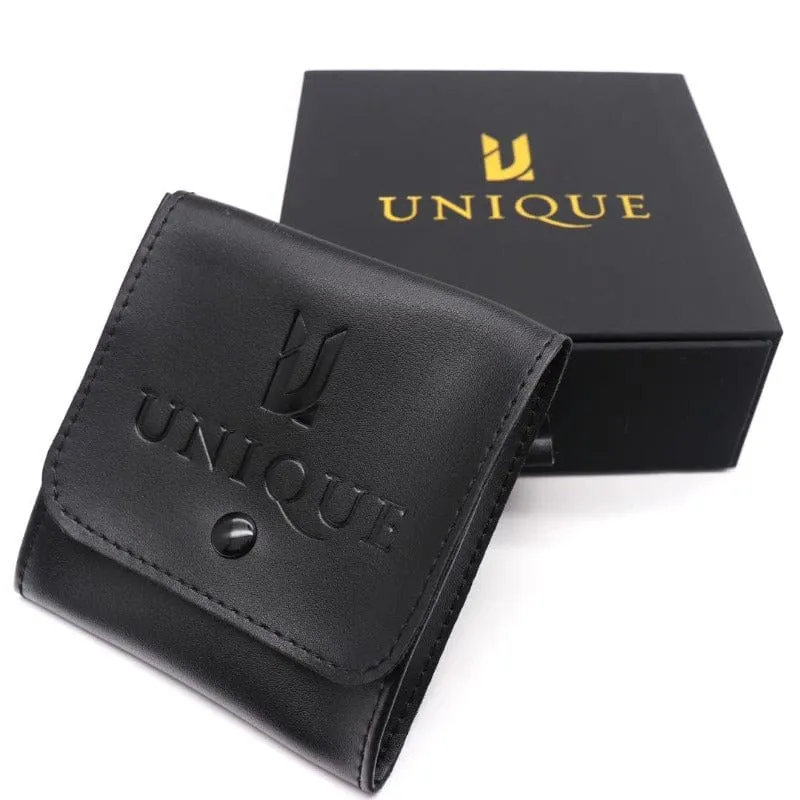 Black and Gold Bravura Leather Nail