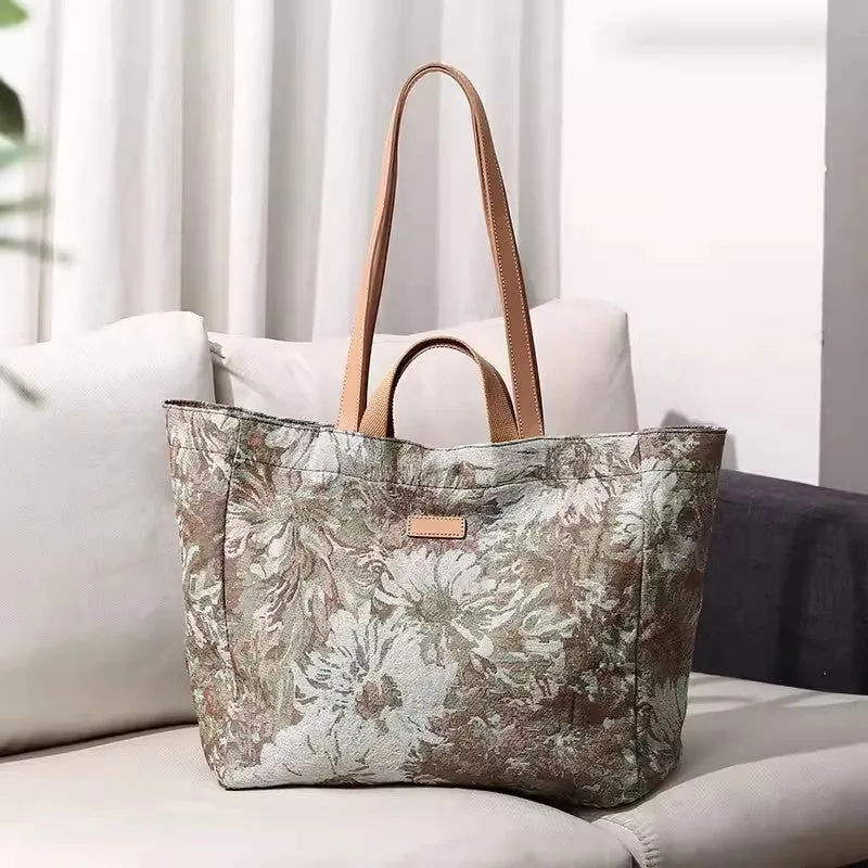 Boho Ladies Trendy Canvas Tote Bags Canvas Shoulder Handbag