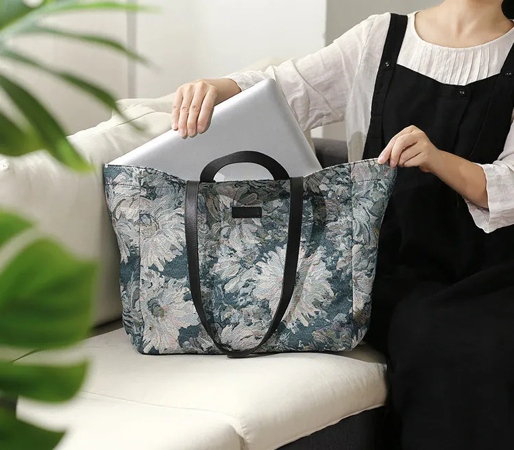 Boho Ladies Trendy Canvas Tote Bags Canvas Shoulder Handbag