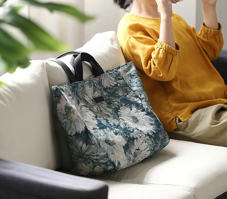 Boho Ladies Trendy Canvas Tote Bags Canvas Shoulder Handbag