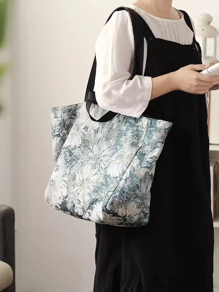 Boho Ladies Trendy Canvas Tote Bags Canvas Shoulder Handbag