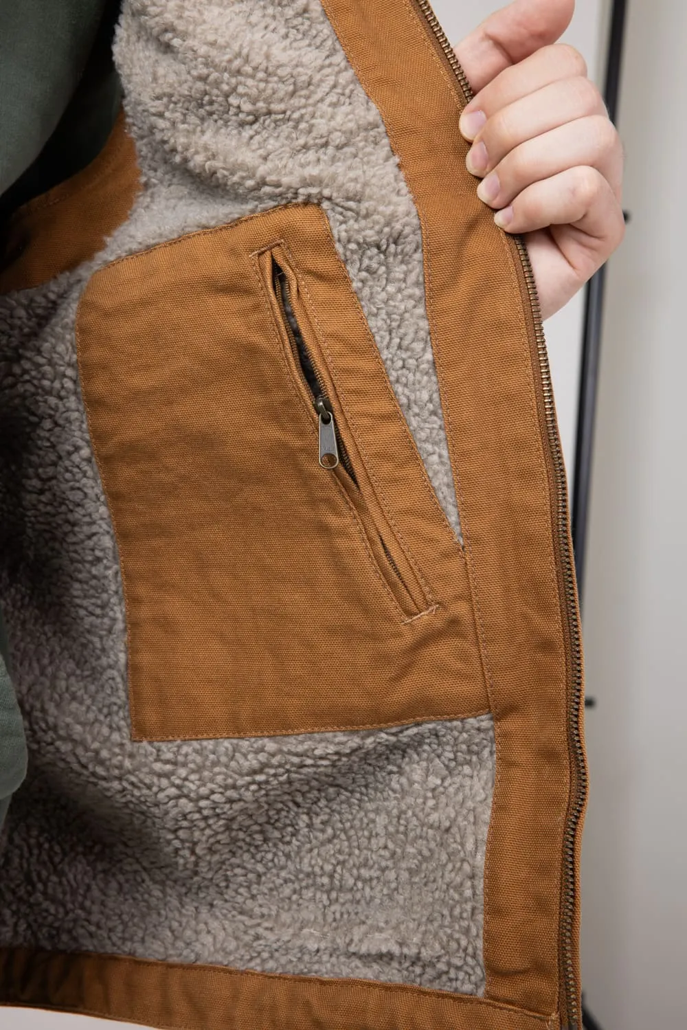 Carhartt Sherpa Insulated Vest for Men in Brown | 104277-BRN