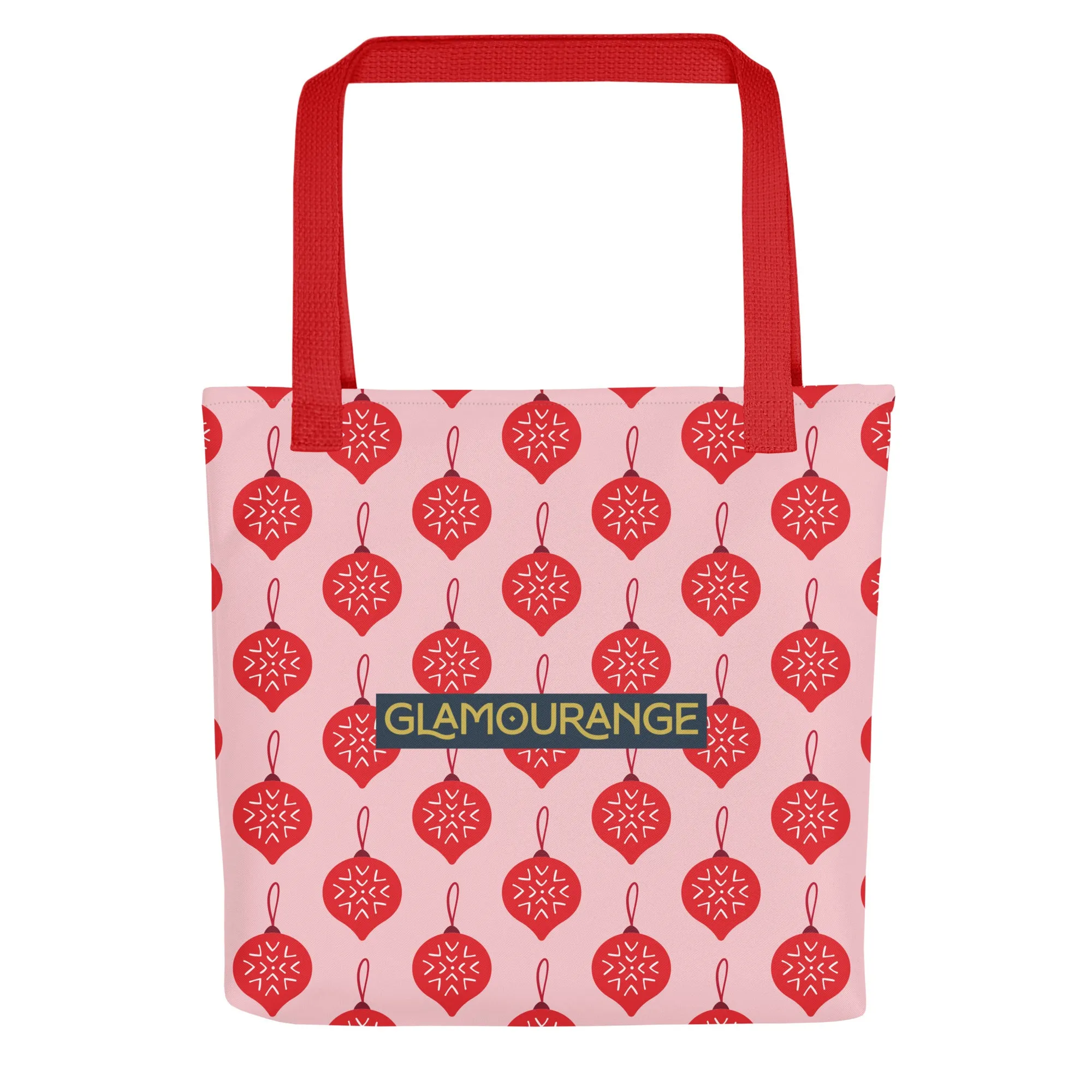 Christmas Tote Bag - Decoration (Glamourange Festive Pattern Christmas Tote Bags)