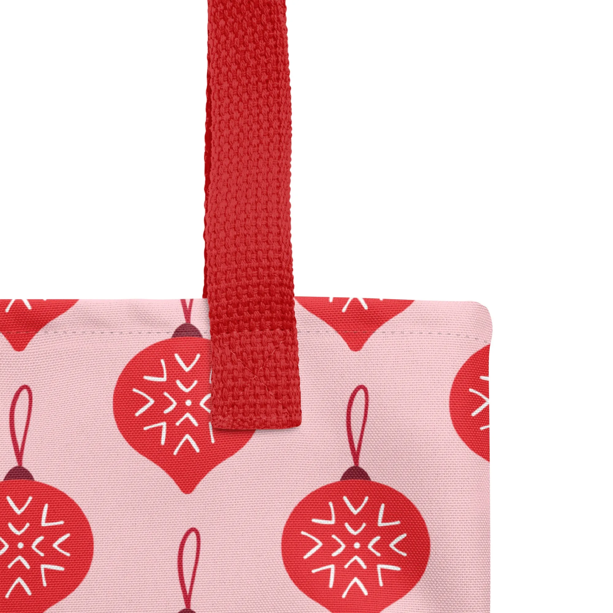 Christmas Tote Bag - Decoration (Glamourange Festive Pattern Christmas Tote Bags)