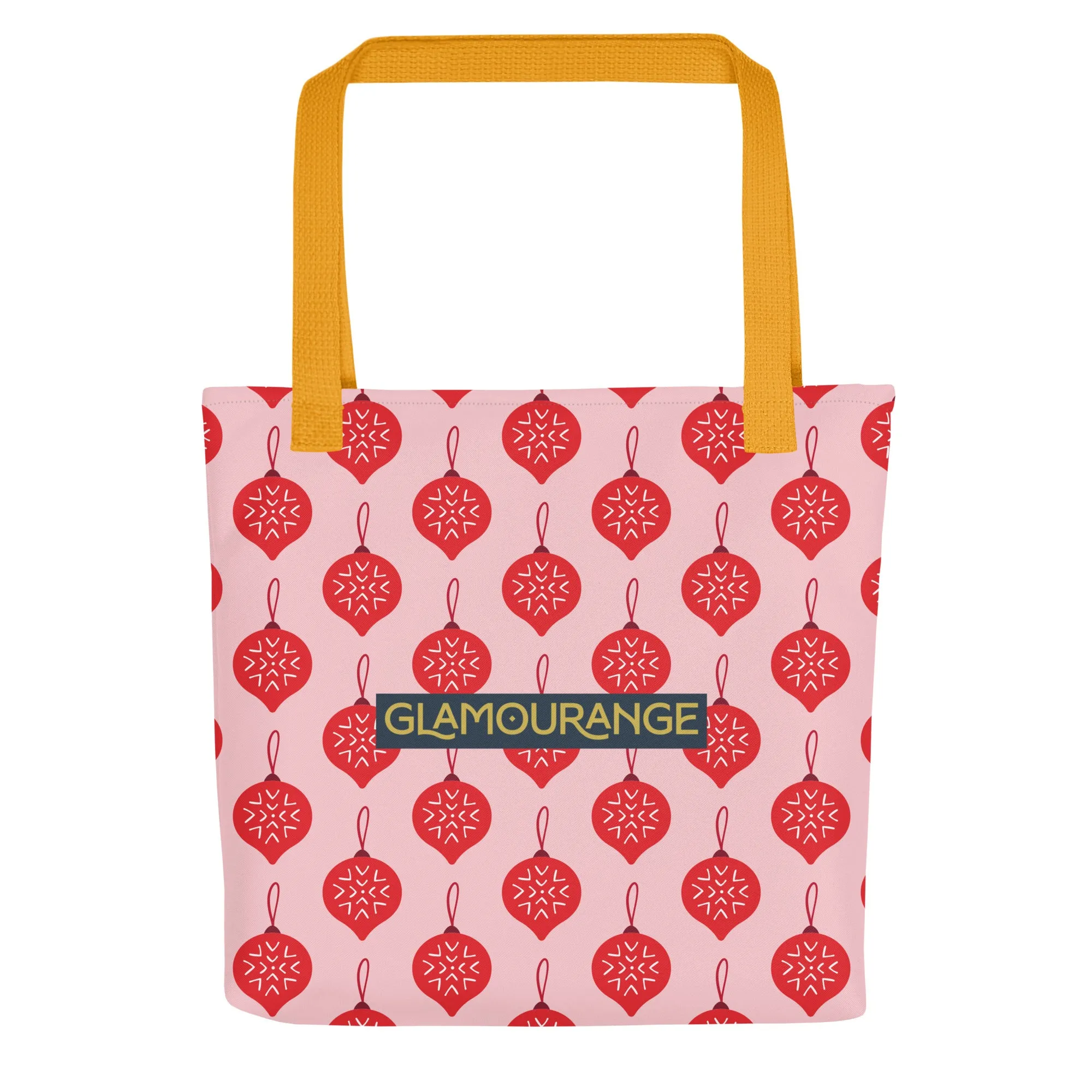 Christmas Tote Bag - Decoration (Glamourange Festive Pattern Christmas Tote Bags)