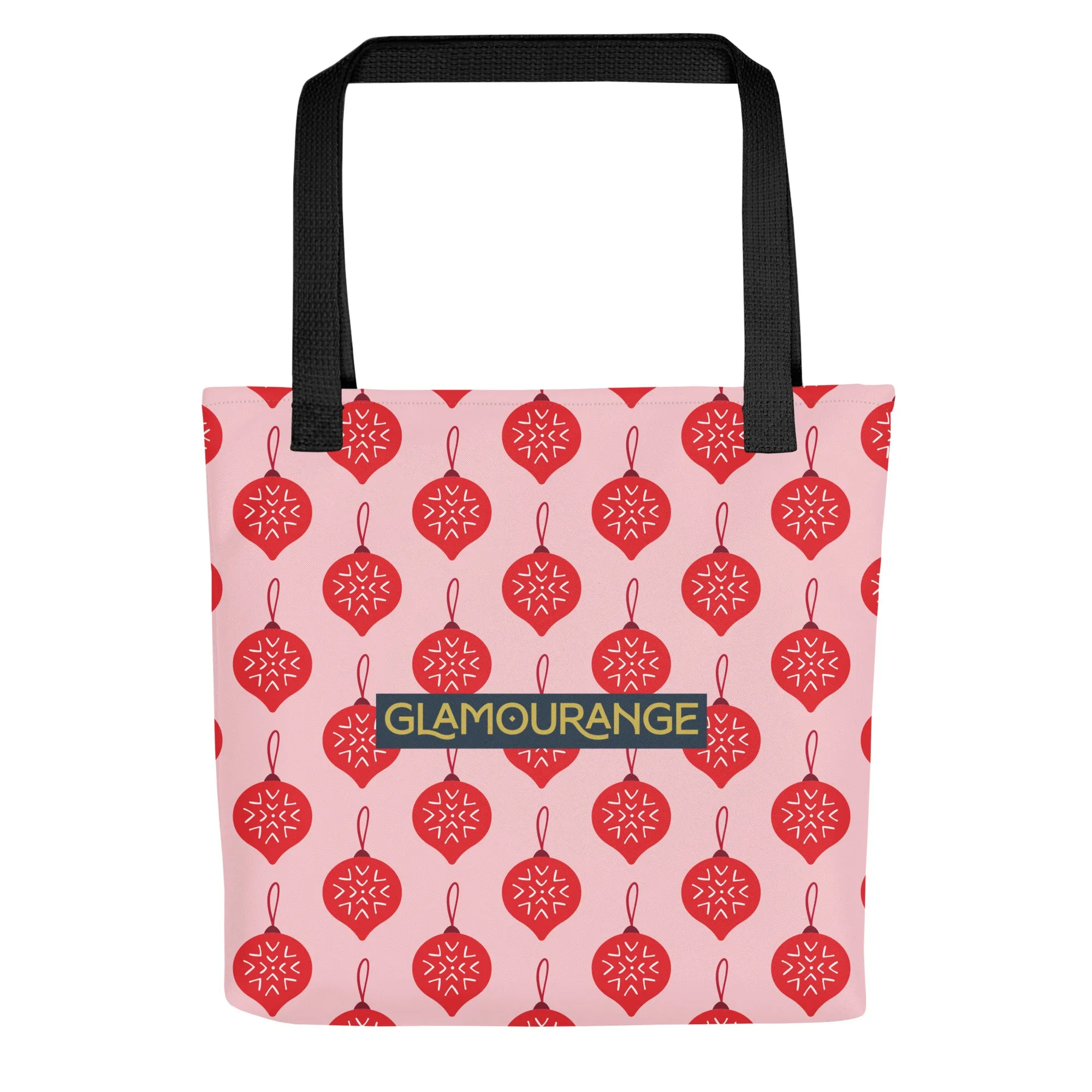 Christmas Tote Bag - Decoration (Glamourange Festive Pattern Christmas Tote Bags)