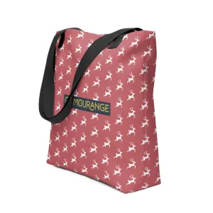 Christmas Tote Bag - Reindeer (Glamourange Festive Pattern Christmas Tote Bags)