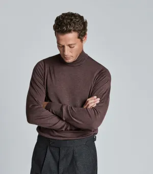 Copper Merino Wool Rollneck Knitwear