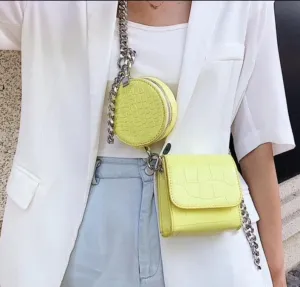 Croc Crossbody Bag with Coin Pouch