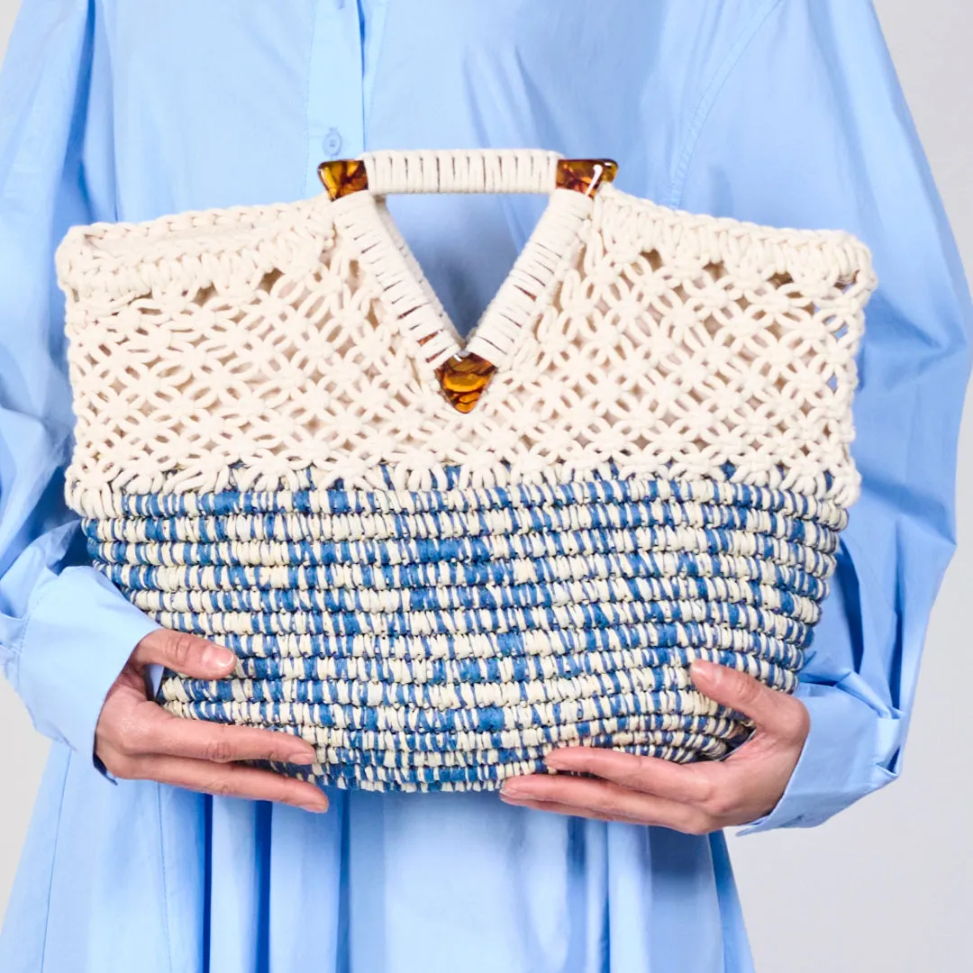 Crochet and woven straw handbags wholesale