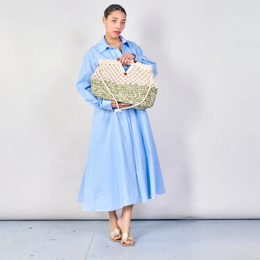 Crochet and woven straw handbags wholesale