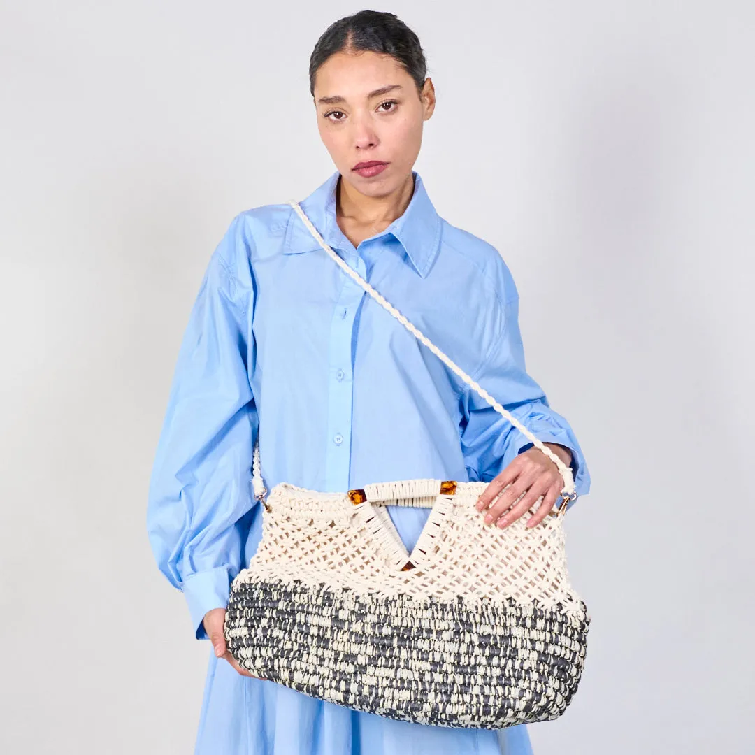 Crochet and woven straw handbags wholesale