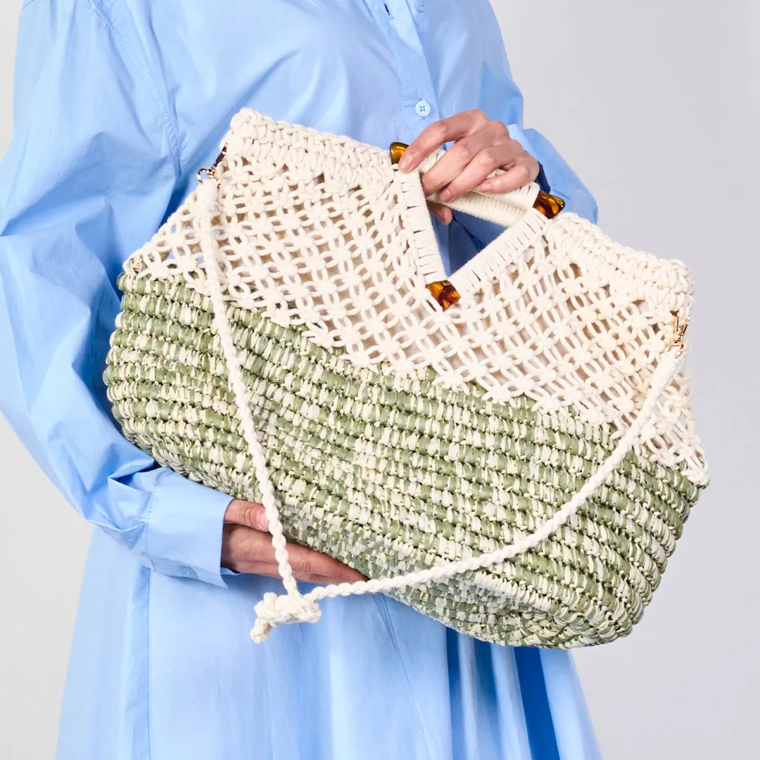 Crochet and woven straw handbags wholesale