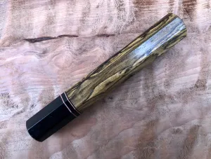 Custom Japanese Knife Handle - Bocote and Horn