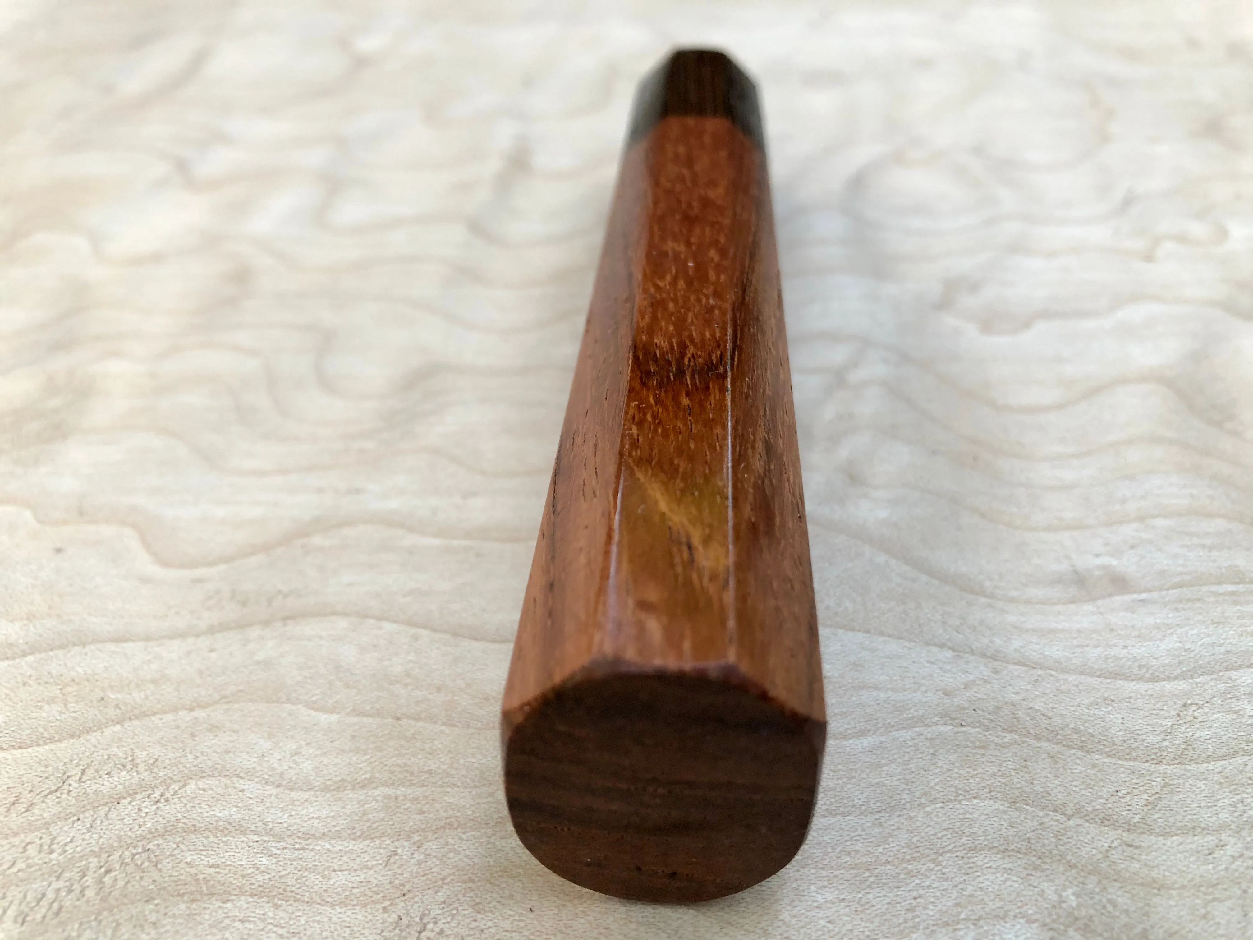 Custom Japanese Knife Handle (Wa Handle) - Yucatán Rosewood and Wenge