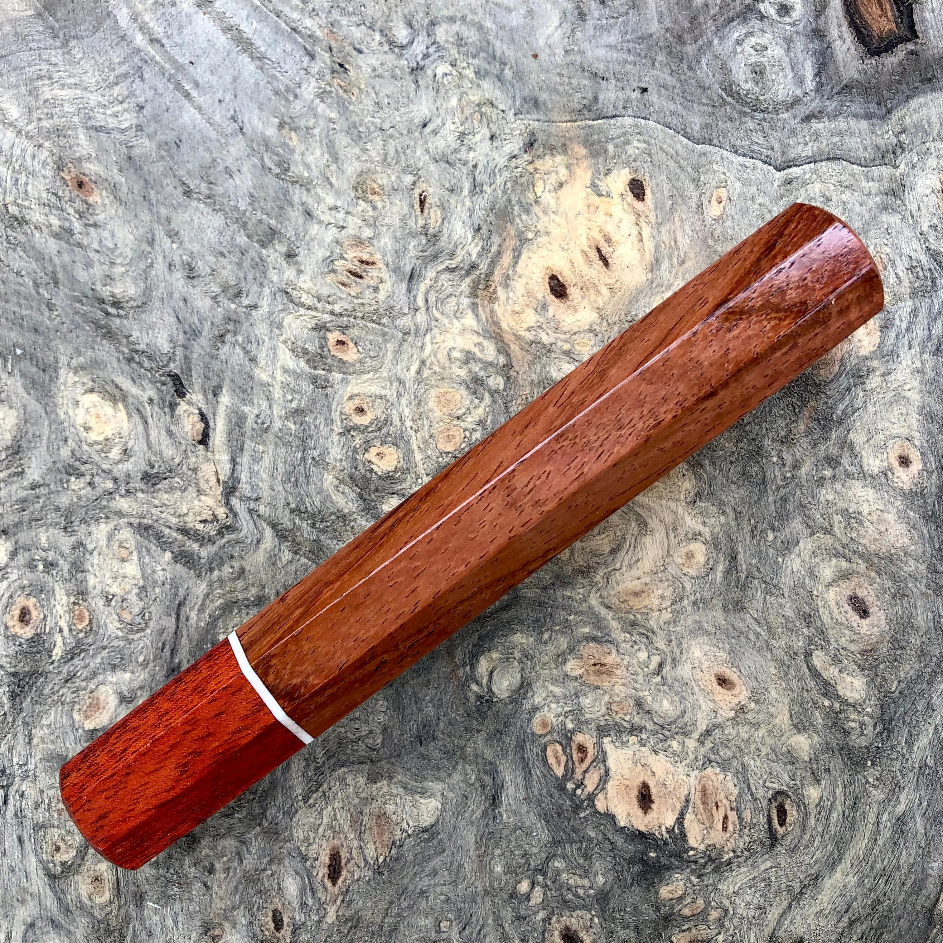 Custom Japanese Knife Handle - Yucatán Rosewood