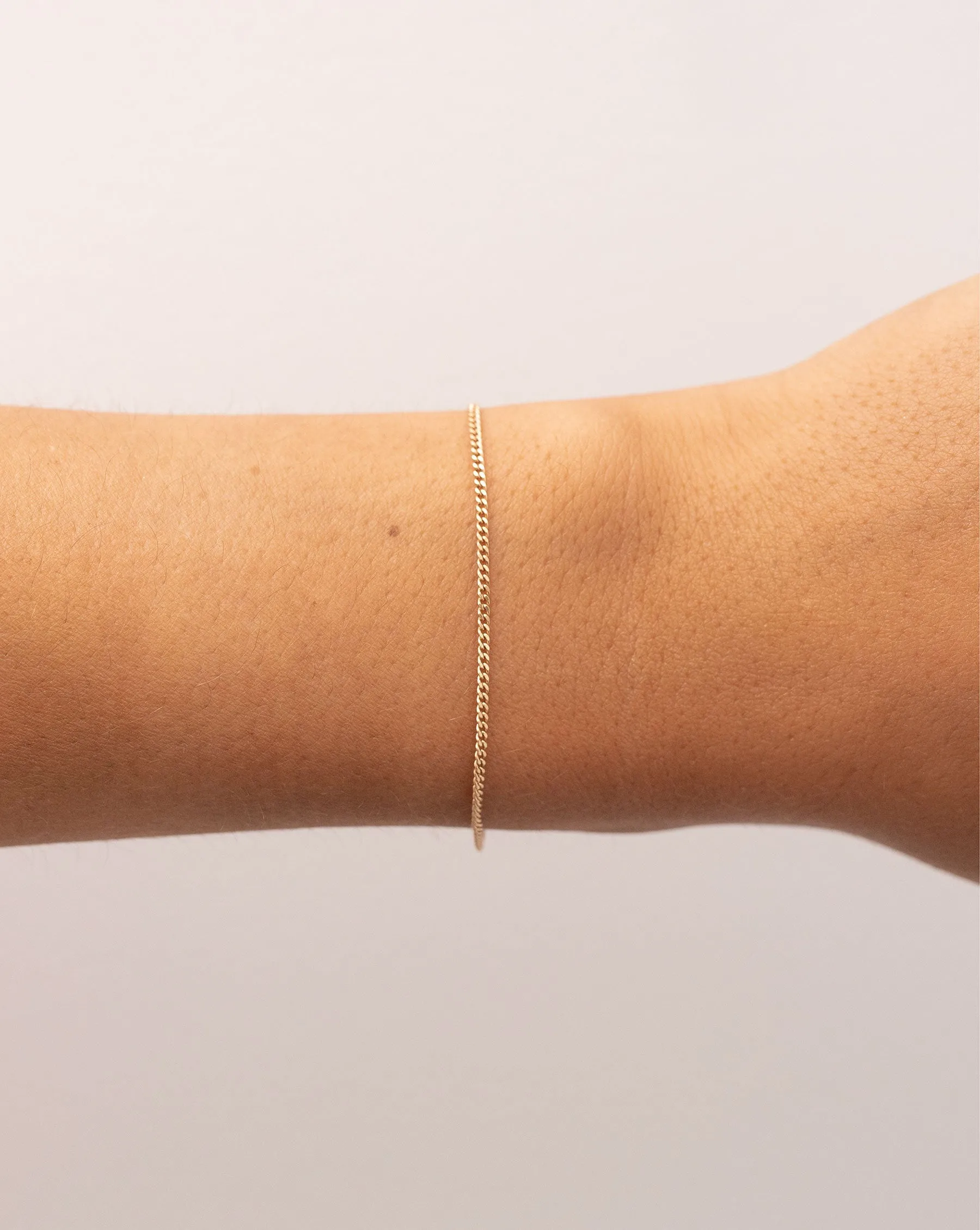 Diamond Cut Curb Chain Bracelet