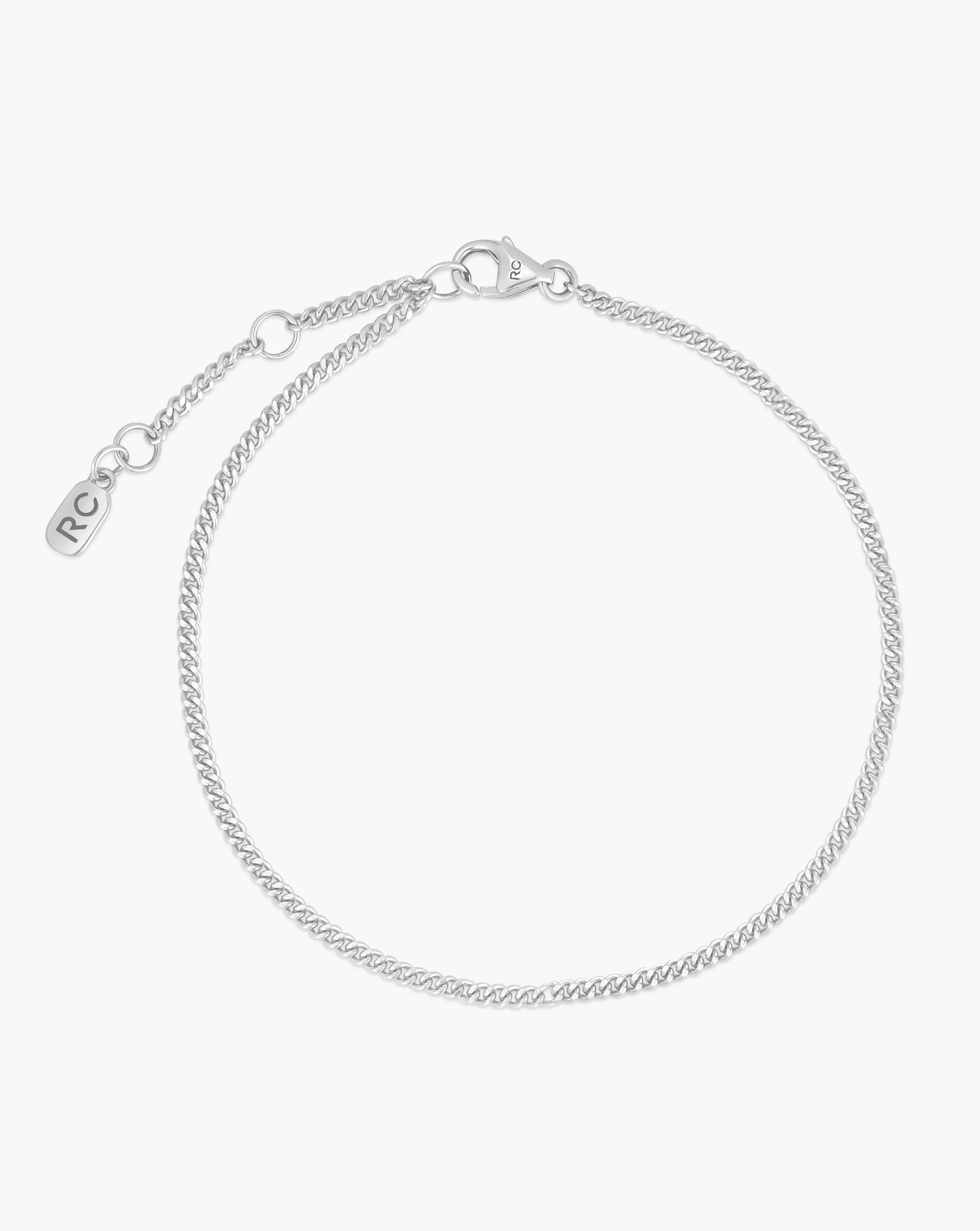 Diamond Cut Curb Chain Bracelet