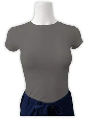 Flexibilitee Women's Crew Neck Short Sleeve Tee | Heather Grey