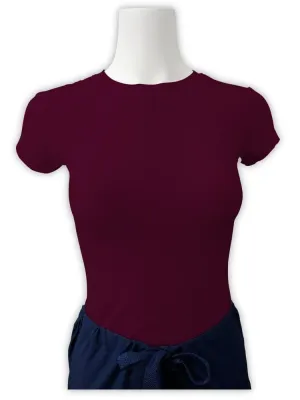 Flexibilitee Women's Crew Neck Short Sleeve Tee | Magenta