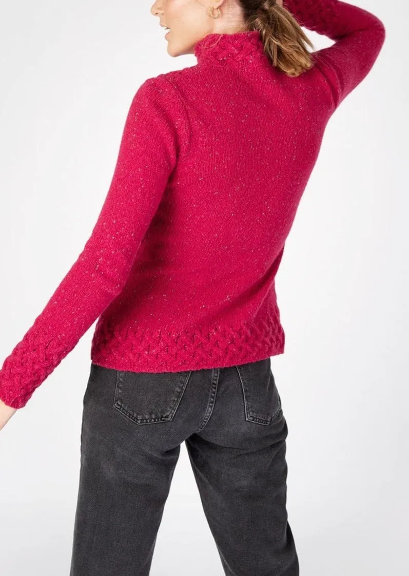 IrelandsEye Women's Trellis Aran Sweater | Bramble Berry