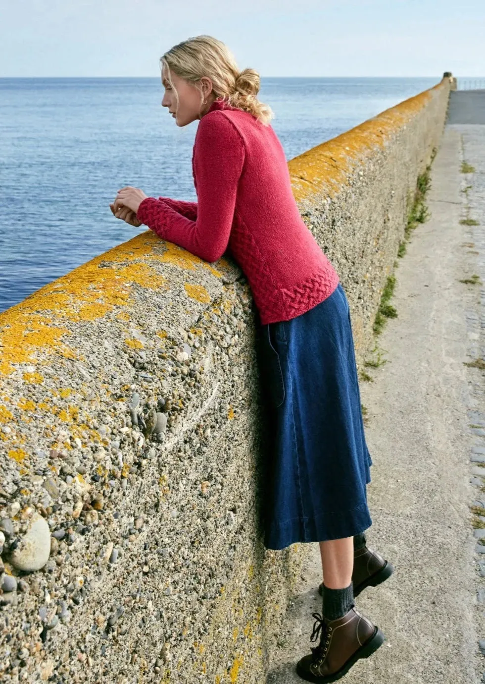 IrelandsEye Women's Trellis Aran Sweater | Bramble Berry