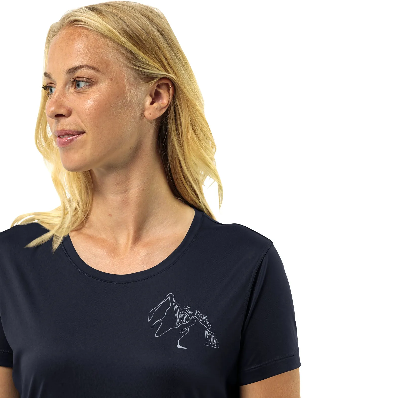 Jack Wolfskin Womens Peak Graphic Short Sleeve T-Shirt