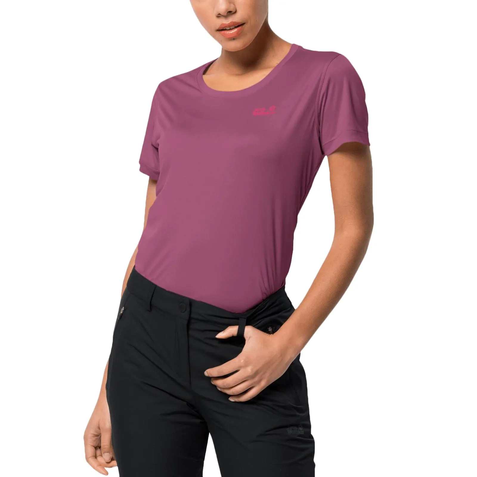 Jack Wolfskin Womens Tech Short Sleeve Quick Dry T-Shirt