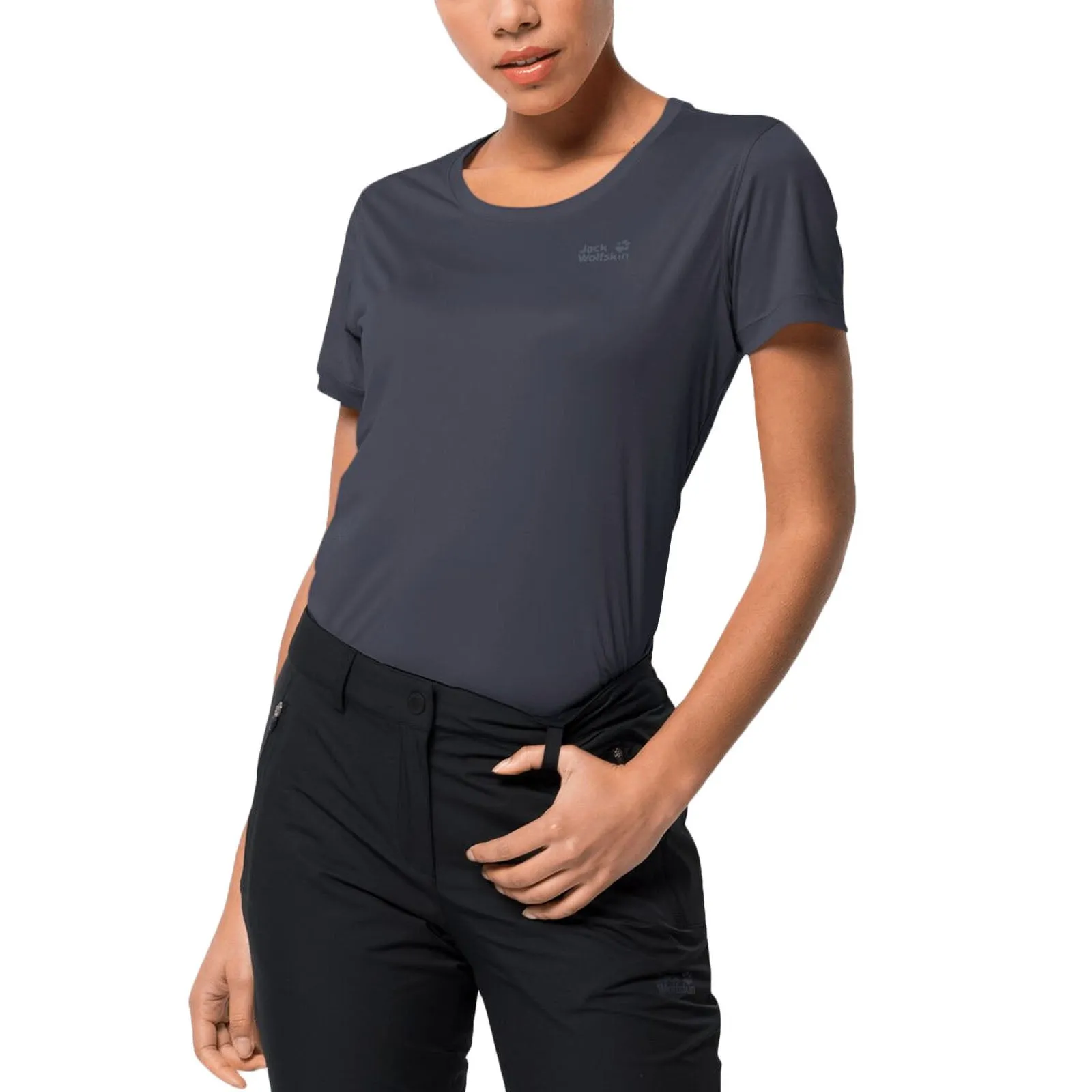 Jack Wolfskin Womens Tech Short Sleeve Quick Dry T-Shirt