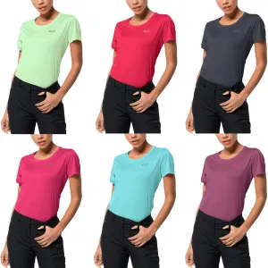 Jack Wolfskin Womens Tech Short Sleeve Quick Dry T-Shirt