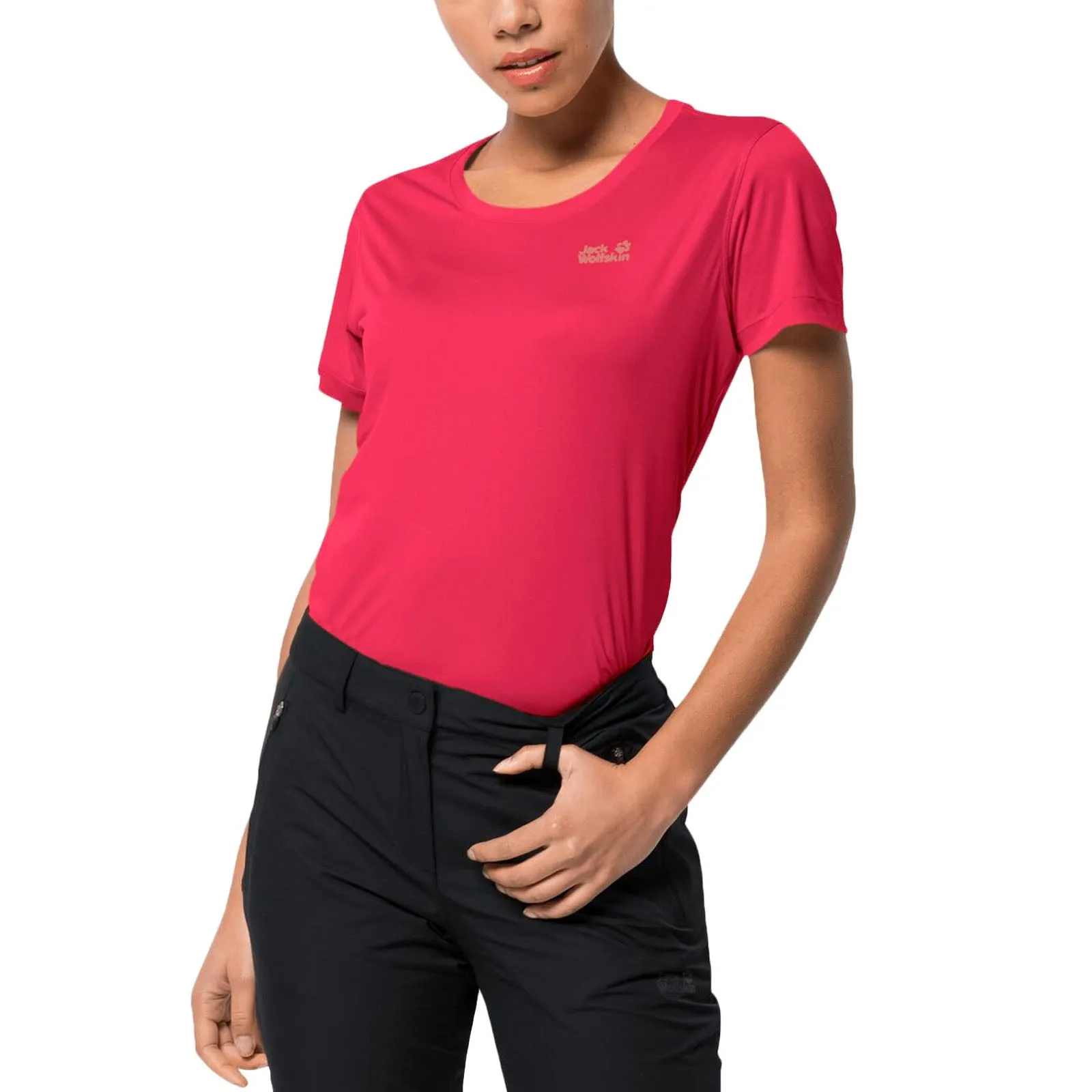 Jack Wolfskin Womens Tech Short Sleeve Quick Dry T-Shirt