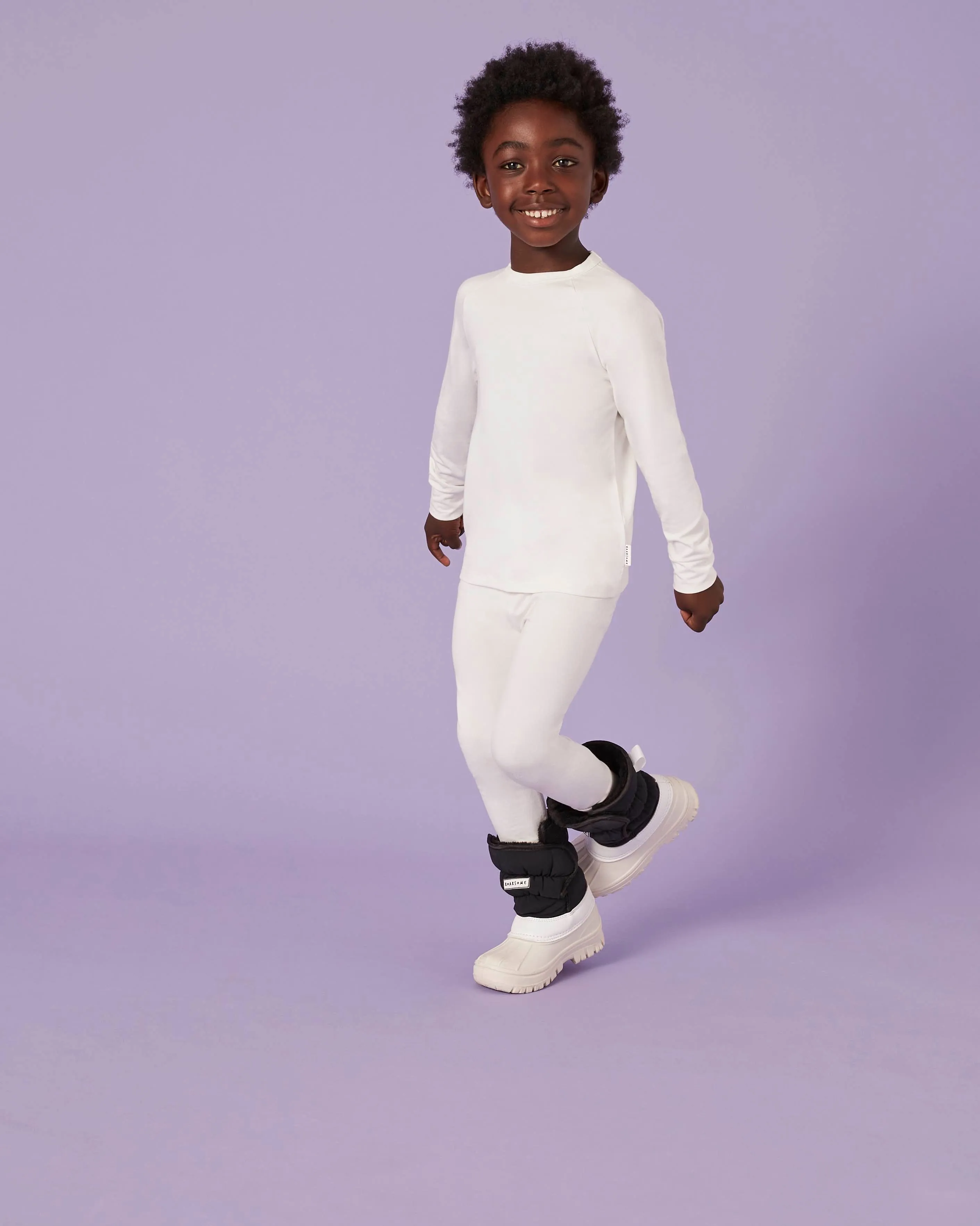 Kids Base Layers - Frost White