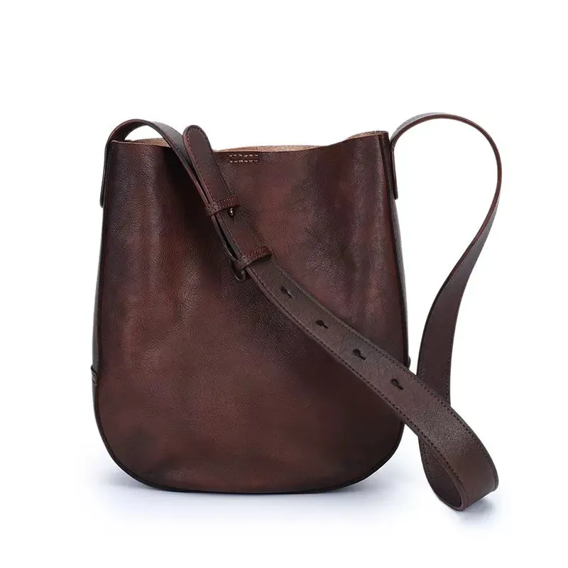 Ladies Trendy Shoulder Bags Genuine Leather Tote Bags For Women