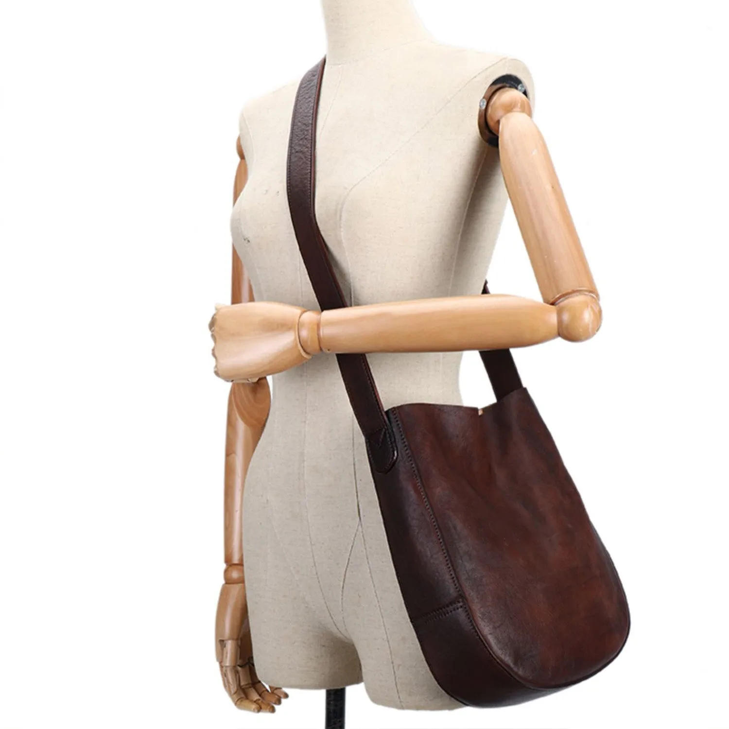 Ladies Trendy Shoulder Bags Genuine Leather Tote Bags For Women