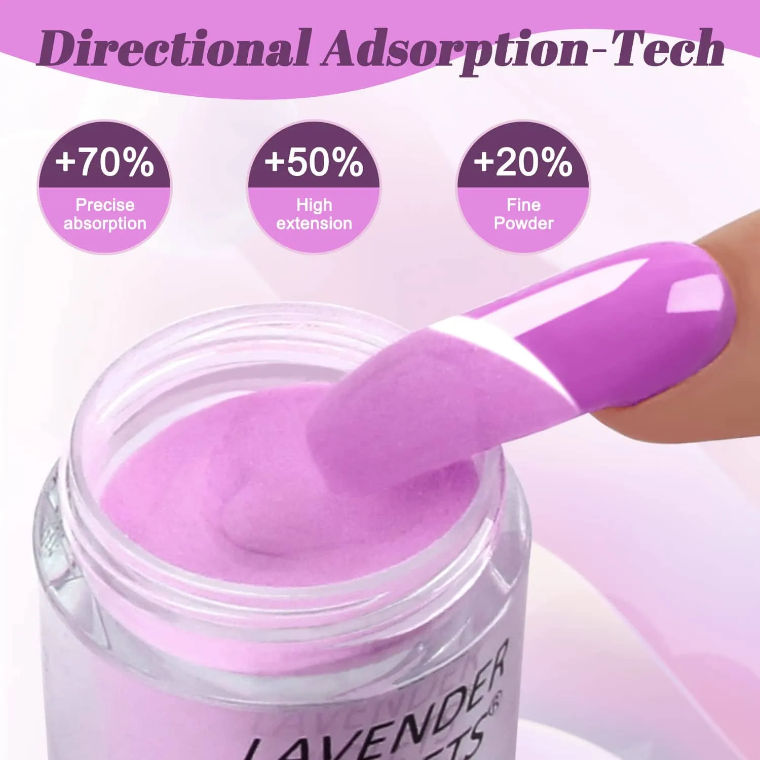Lavender Violets 36 Colors Dip Powder Nail Kit