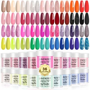 Lavender Violets 36 Colors Dip Powder Nail Kit