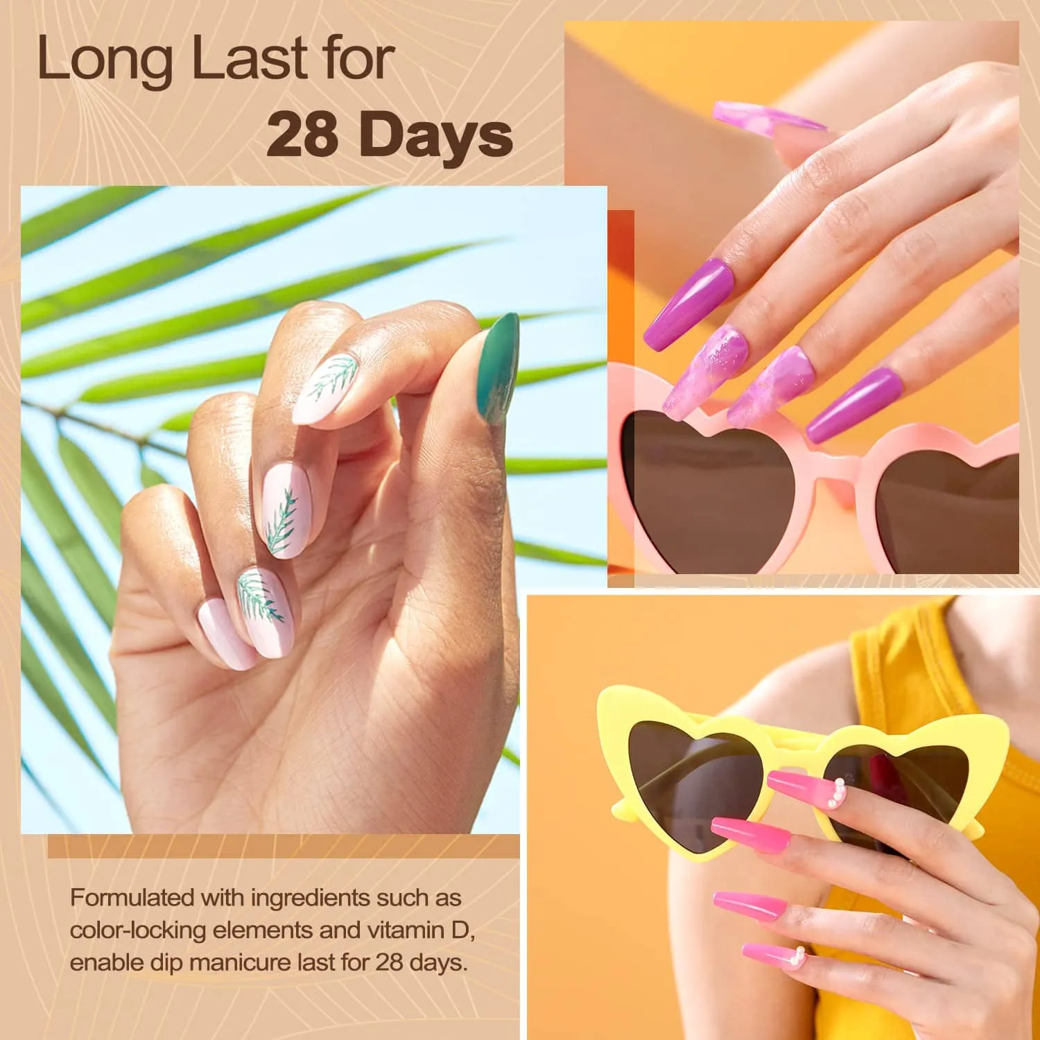 Lavender Violets 36 Colors Dip Powder Nail Kit