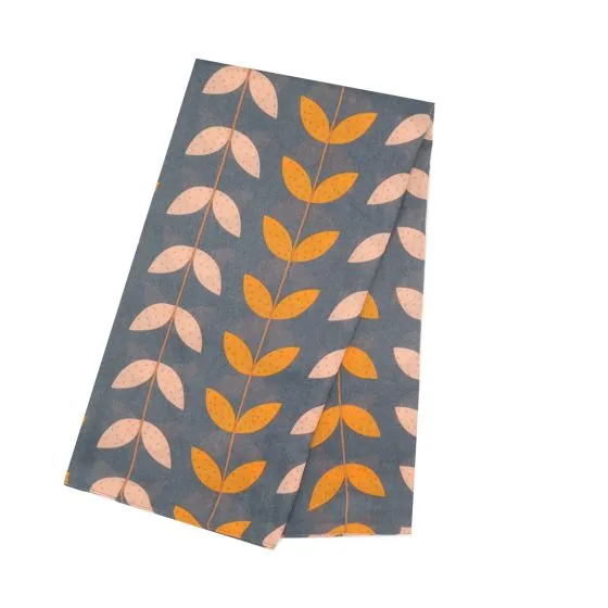 Leaf Lines Scarf Denim