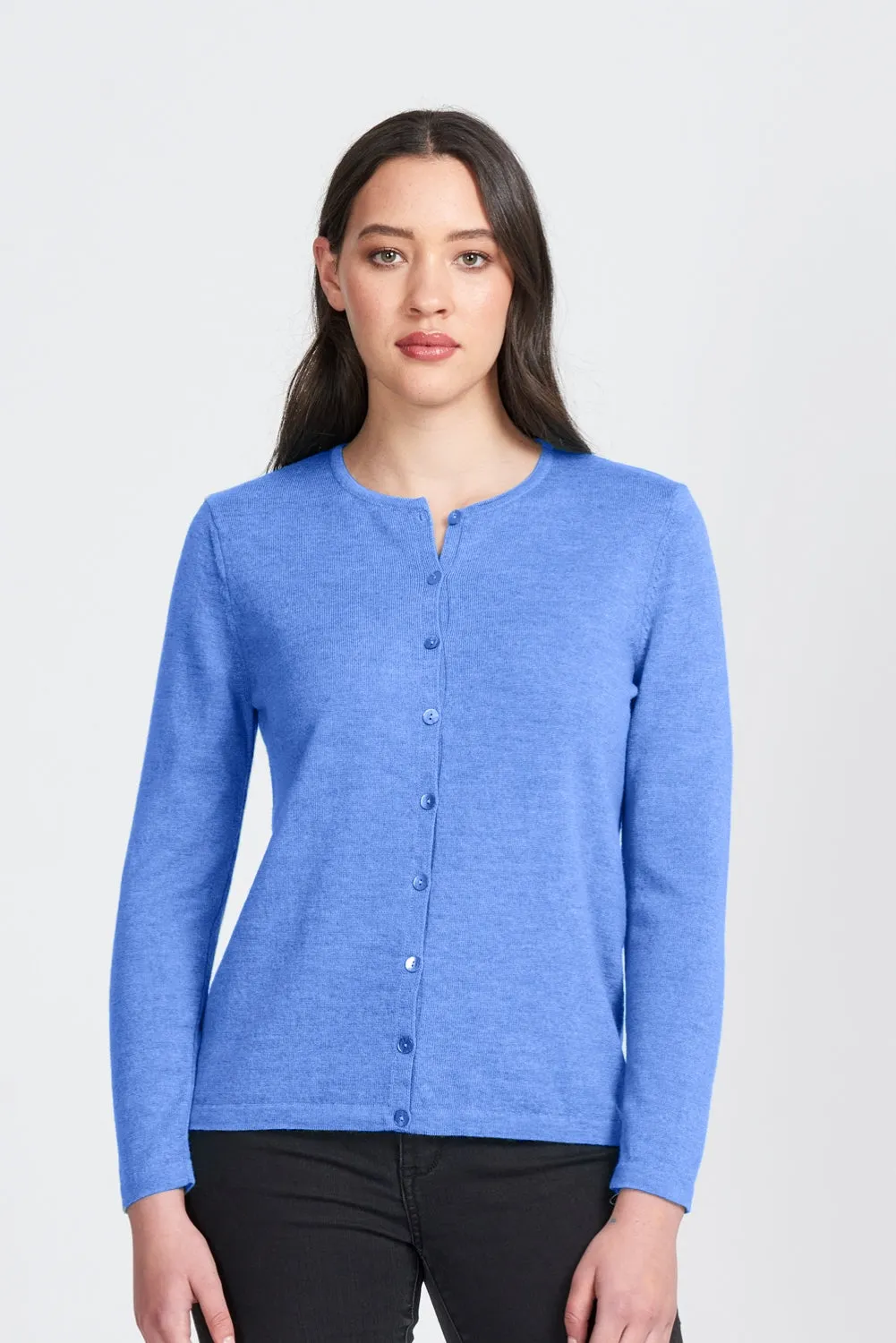 L/S CLASSIC BUTTON CARDIGAN