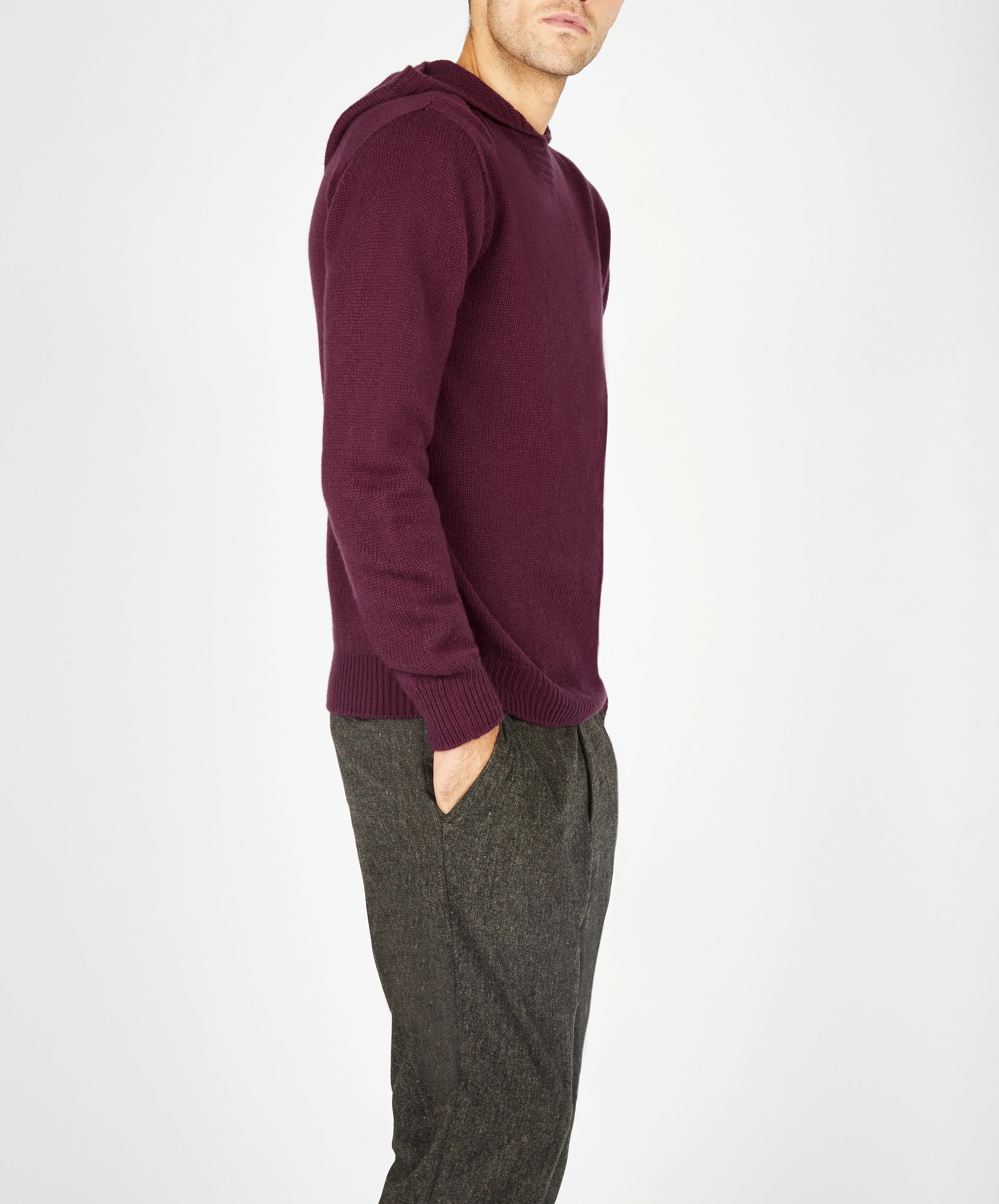 Luxe Jersey Hoodie Currant