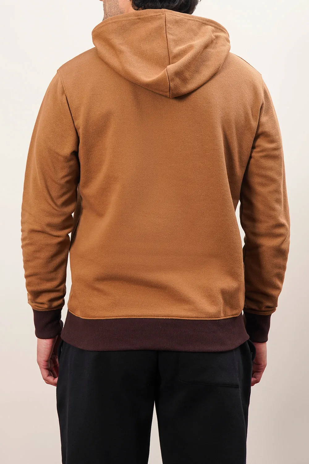 Men'S Jumbo Fleece Jumper In Camel Colour