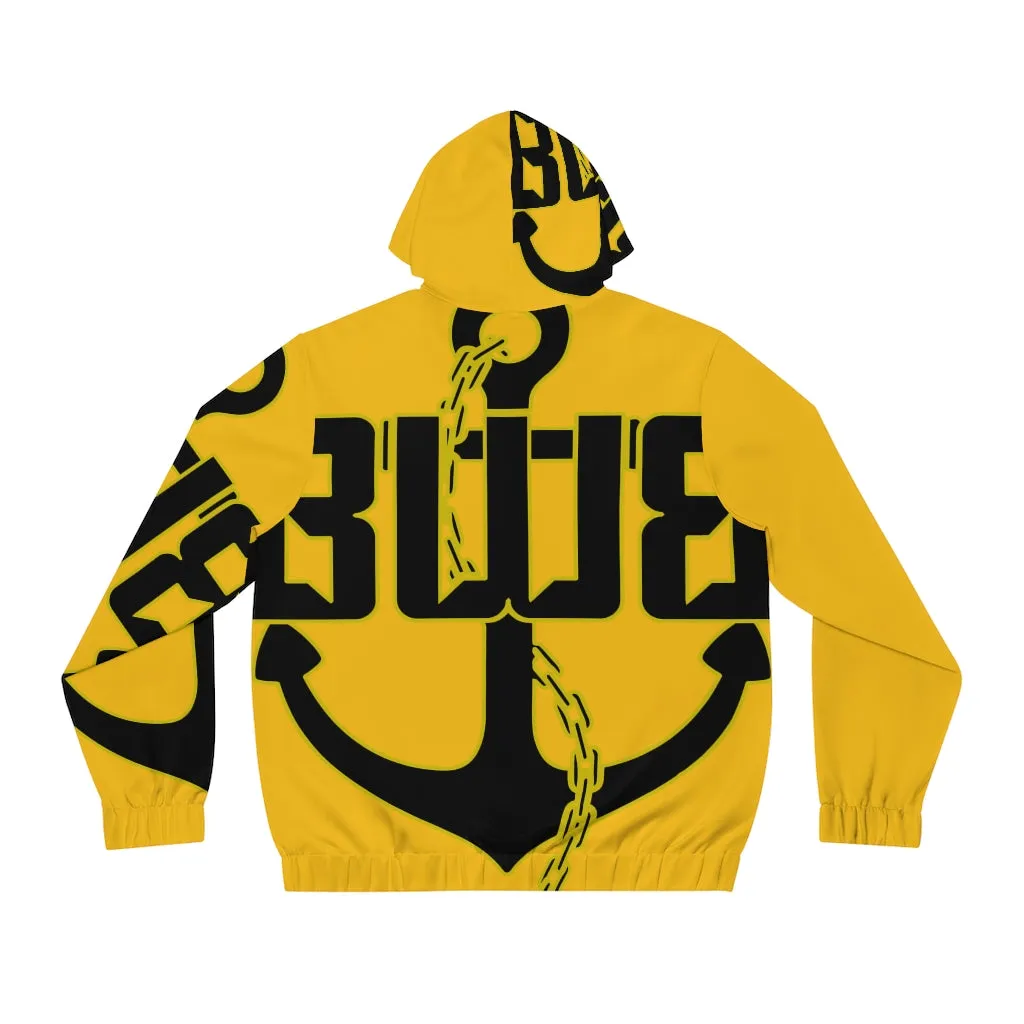 Men's Yellow Full-Zip Hoodie