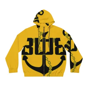 Men's Yellow Full-Zip Hoodie