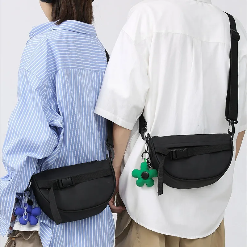 Messenger Bag Men's Ins Trendy Small Bag Minimalist Trendy Cool Sports Small Shoulder Bag Men's Functional Shoulder Bag Small Casual Backpack Bag