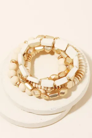 Multi Bead Stackable Bracelet Set