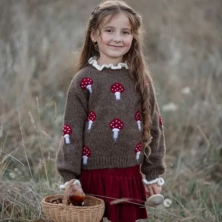 Mushrooms pullover | Brown